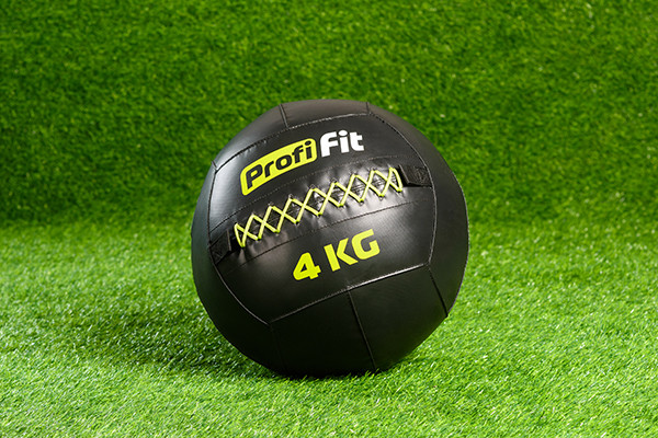 Медицинбол набивной (Wallball) PROFI-FIT, 4 кг