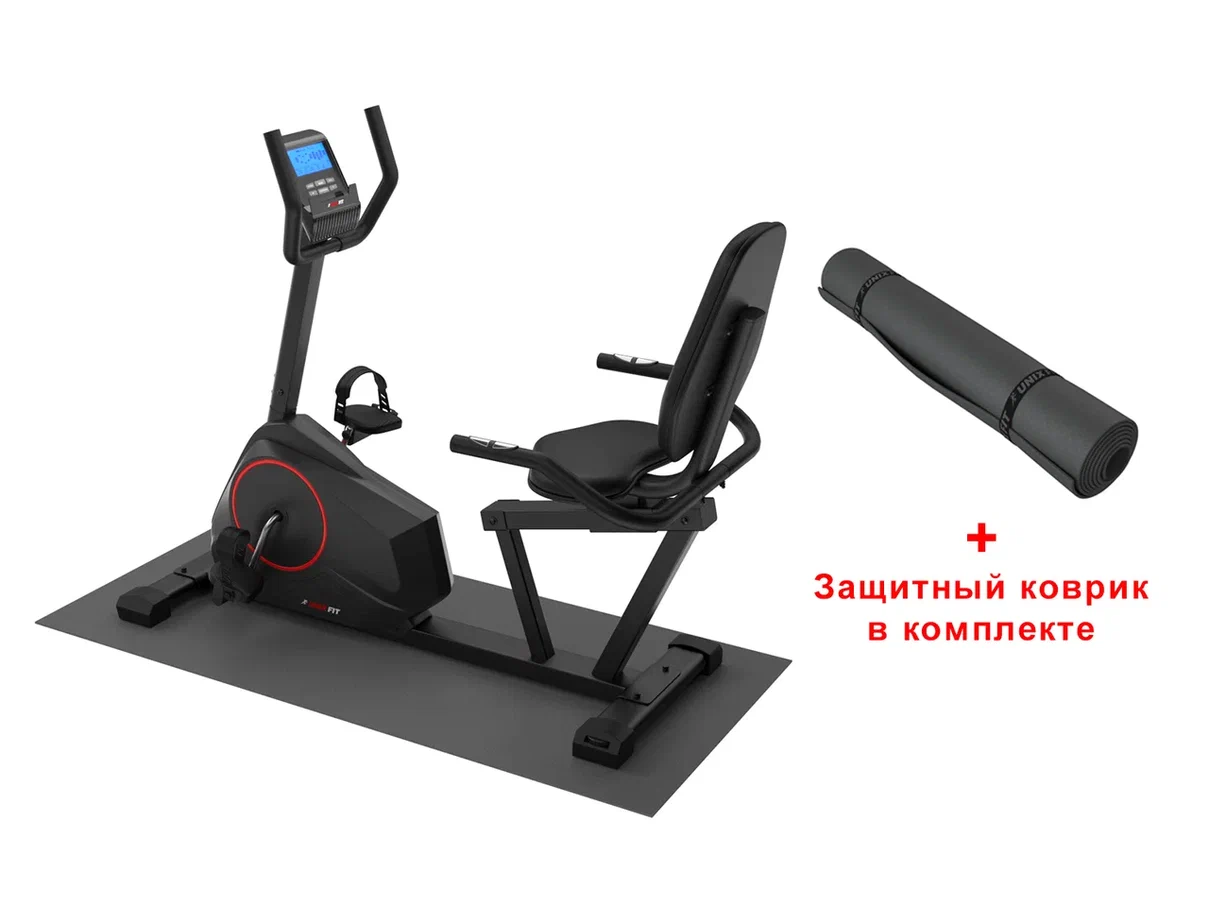 Горизонтальный велотренажер UNIX Fit BR-390Е